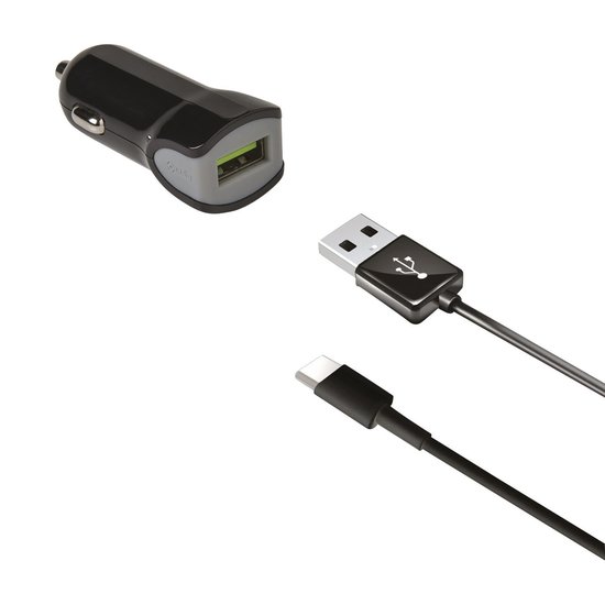 Celly Auto Telefoonlader 2.4A USB-C (1) CCUSBTYPEC