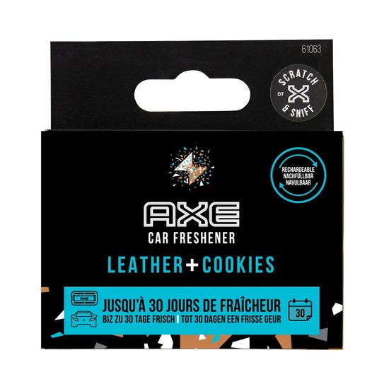 AXE Navulling Luchtverfrisser Alu Houder Leather + Cookies 2 Stuks 71066