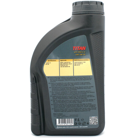 Fuchs Titan GT1 Pro C-3 SAE 5W30 1 Liter 601889158 (2)