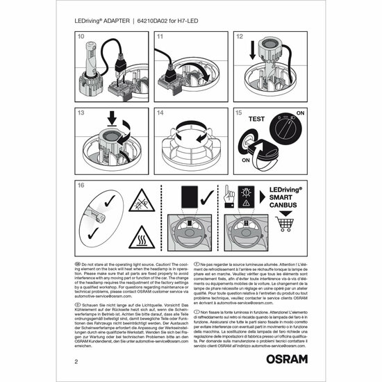 Osram LEDriving Adapters H7 Night Breaker LED 64210DA02 (7)