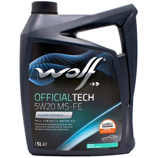 Wolf Officialtech 5W20 MS-FE 5 Liter 8320385