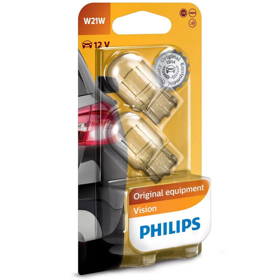 Philips W21W Vision 21W 12V 12065B2 Autolampen