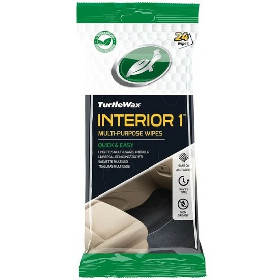 Turtle Wax Interior 1 Multi-Purpose Wipes 24 stuks 54094