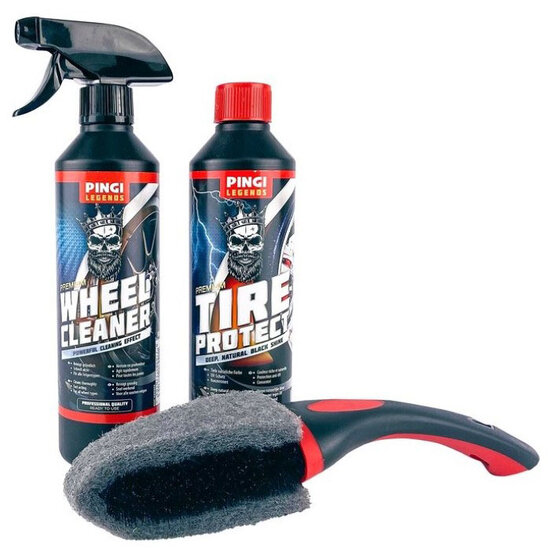 Pingi Car Care Schoonmaakset Wheel Brush 3-delig 1836030