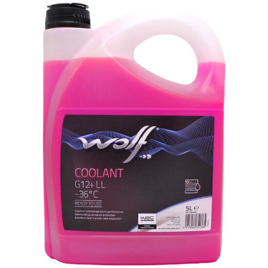 Wolf Koelvloeistof Coolant LL G12+ -36&deg;C 1052660