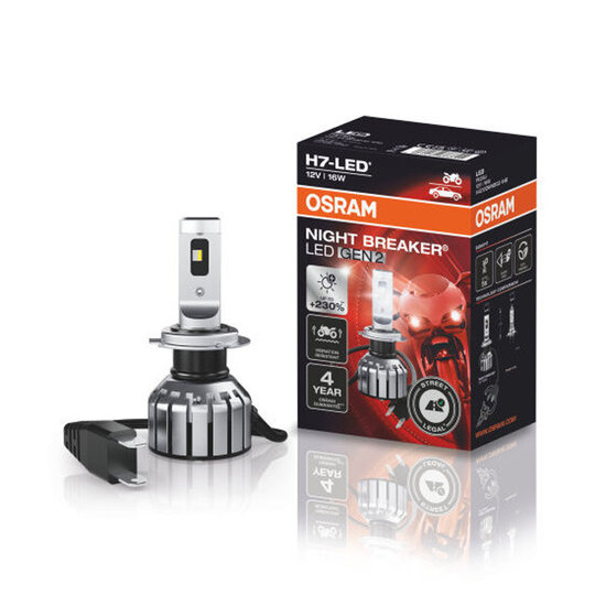 Osram H7-LED Night Breaker LED GEN2 64210DWNBG2 Motorfiets