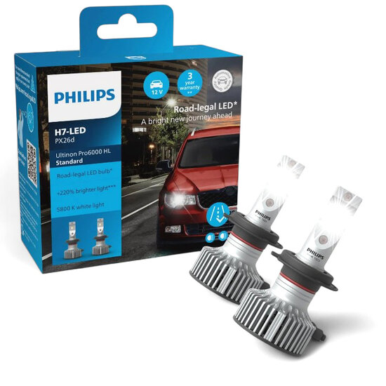 Philips H7-LED Ultinon Pro6000 HL Standard 11972U60SX2 Autolampen