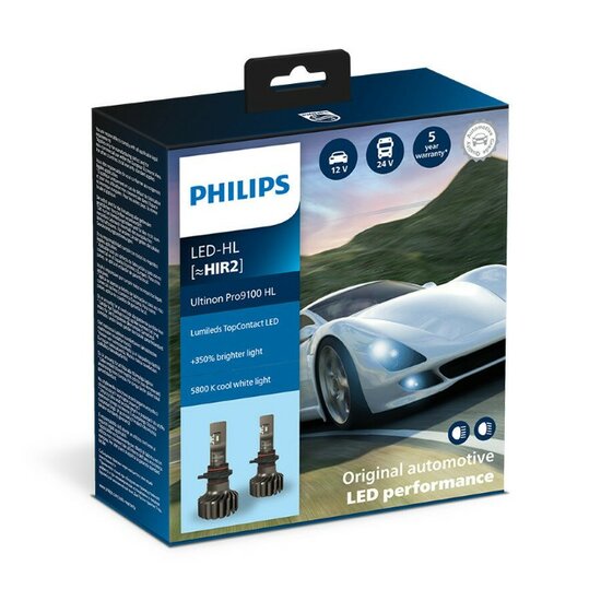 Philips HIR2 LED Ultinon Pro9100 HL 11012U91X2 Autolampen (4)