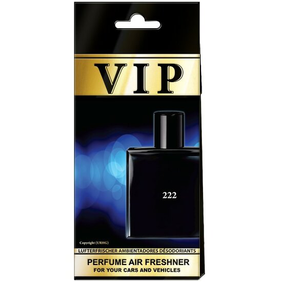 Caribi VIP 222 Luxe Heren Autoparfum Geurhanger VIP222