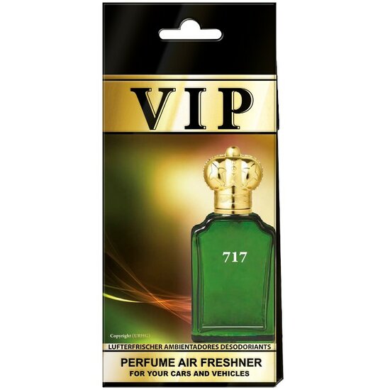 Caribi VIP 717 Luxe Dames Heren Autoparfum Geurhanger VIP717