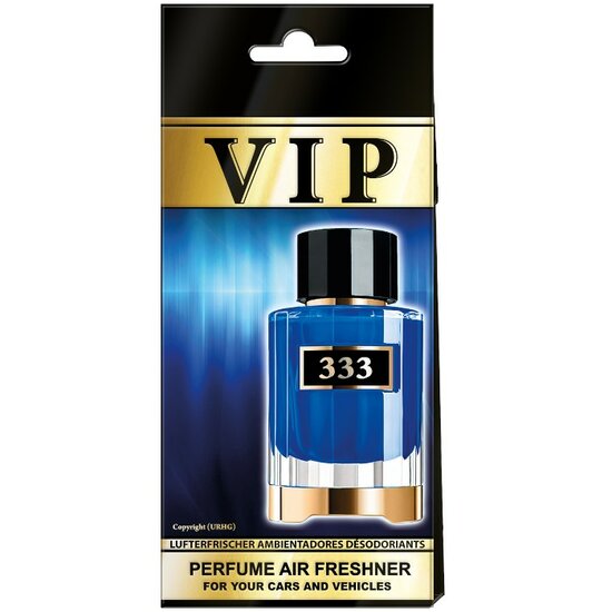 Caribi VIP 333 Luxe Dames Heren Autoparfum Geurhanger VIP333