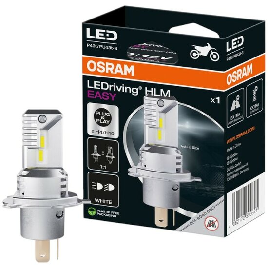 Osram H4 H19 LEDriving HLM EASY 12V 19W 19W 6500K Motorkoplamp 64193DWESY-1HB