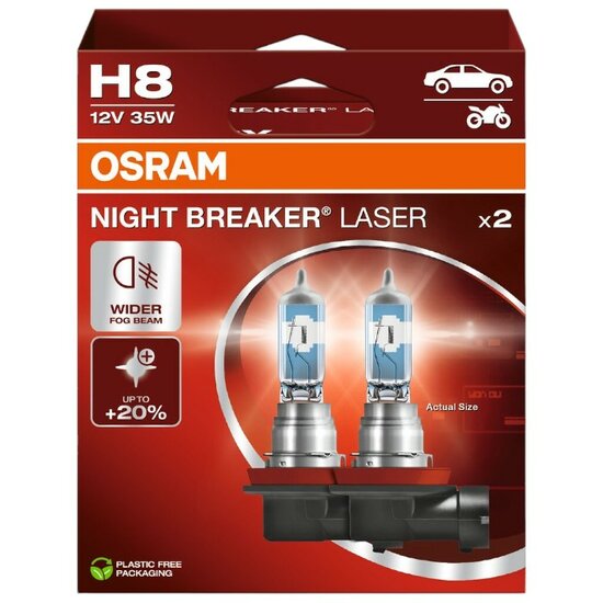 Osram H8 Night Breaker Laser +150% 64212NL-2HB Autolampen