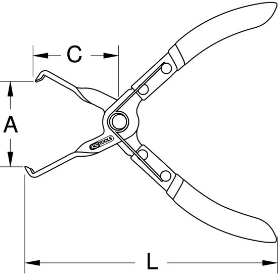 KS Tools Scheidingstang Elektrische Stekkeraansluitingen 115.1108 (9)