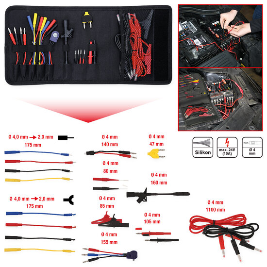 KS Tools 12-24V Meet en Teststekker Set 25-delig 150.0895 (2)