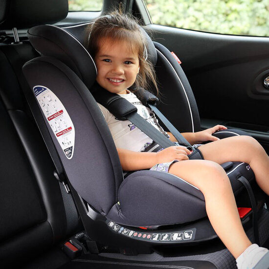 Carkids I-Size Autostoeltje Darcy 360&deg; Draaibaar 40-150cm Isofix Zwart/Wit (10)