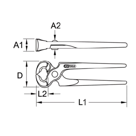 KS Tools Vlechttang Zelfopenend 220mm 116.1411 (3)