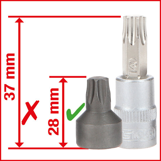 KS Tools 1/4&quot; Extra Korte Bit-Dopsleutelset 50-Delig 911.1850 (2)