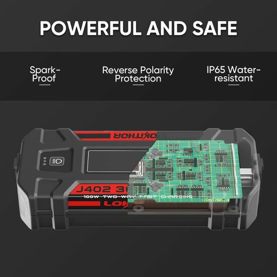 Lokithor J402 12V 3000A Lithium Jumpstarter (8)