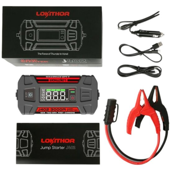 Lokithor J402 12V 3000A Lithium Jumpstarter (12)