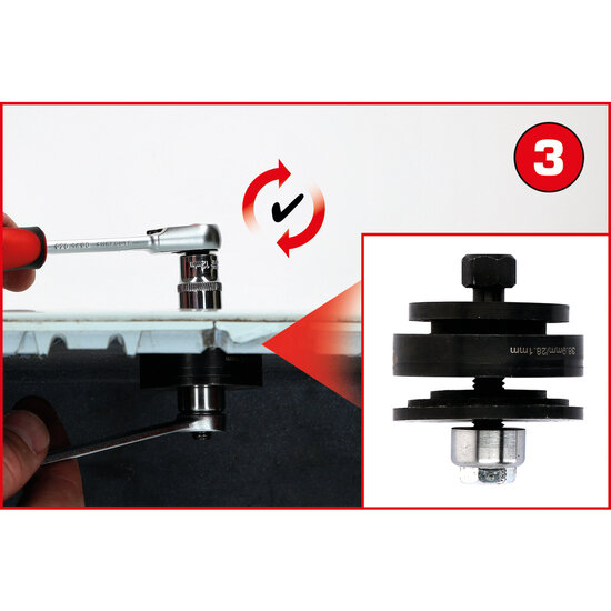 KS Tools Gatenponsset PDC-sensoren 23-Delig 140.2650 (5)