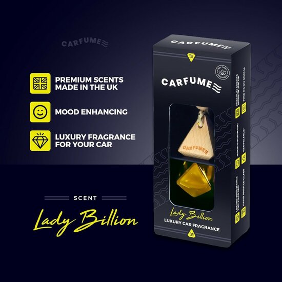 Carfume Original Yellow Lady Billion Vrouwen Autogeurtje CFYLM (3)