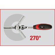 KS Tools Mini-T-Greep Zwenkkopratel 72 Tanden 914.1405 (12)