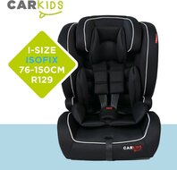 Carkids I-Size Autostoeltje Jessie 76-150cm Isofix Zwart Wit (8)