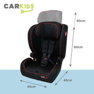 Carkids I-Size Autostoeltje Jessie 76-150cm Isofix Zwart/Rood (7)