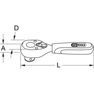 KS Tools 10mm Bit Omschakelbare Ratel 72 Tanden 914.3893 (3)