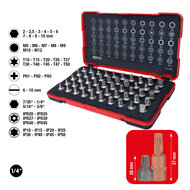 KS Tools 1/4&quot; Extra Korte Bit-Dopsleutelset 50-Delig 911.1850 (3)