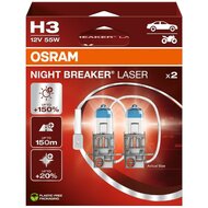 Osram H3 Night Breaker Laser +150% Autolampen 64151NL-2HB