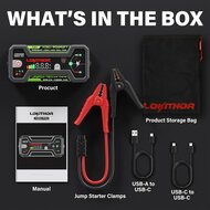 Lokithor J1350 PRO LiFePO4 12V 1350A Jumpstarter (9)