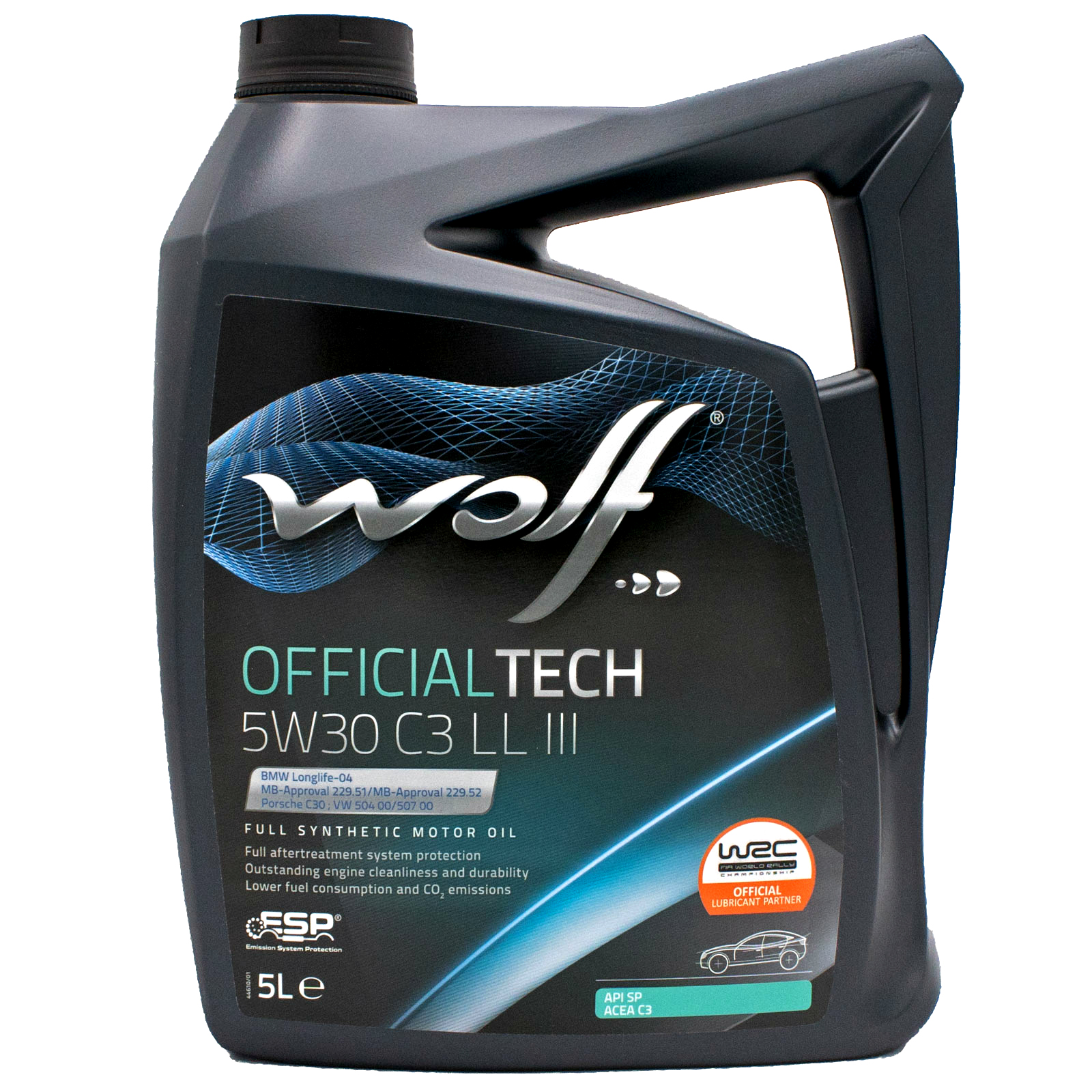 5W30 Motorolie Kopen? Wolf Officialtech 5W30 C3 LL III 5 Liter | Vehicle Equipment Online Store