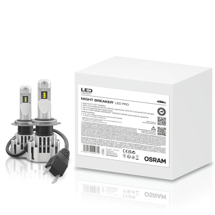 Osram H7-LED Night Breaker LED PRO 64210DWNB Autolampen Kopen?, Autoverlichting